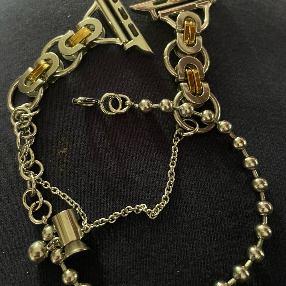 I watch silver and gold bracelet *iwatch not included for demo only - Picture 3 of 3
